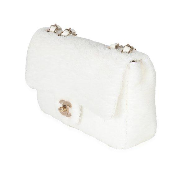 Chanel White Sequin Mini Single Flap Bag - Picture 2 of 5